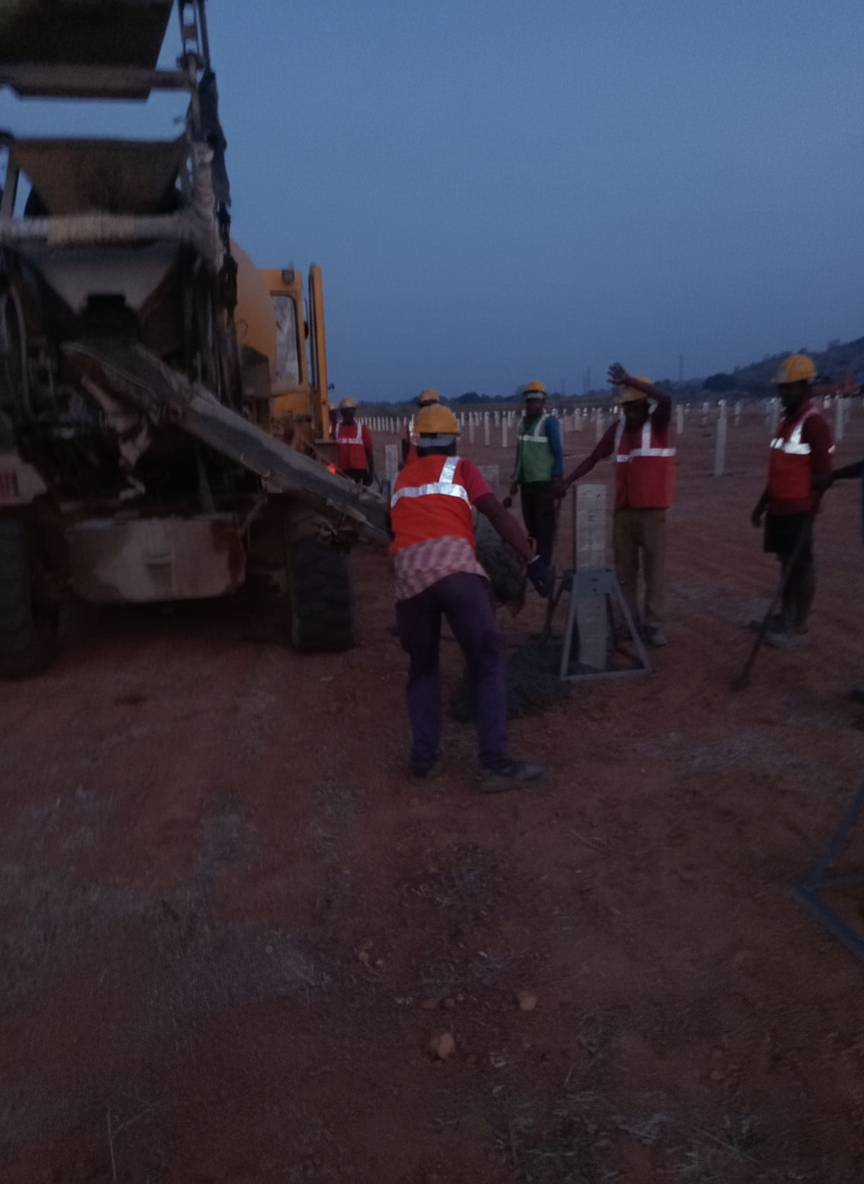 Wind Turbine Site Piling