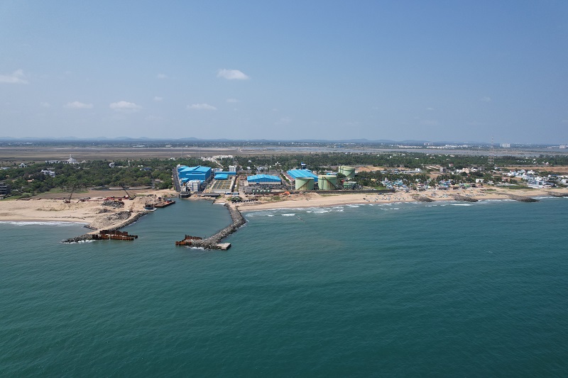 400 MLD SWRO desalination project at Perur, Tamil Nadu — Building Civil & Allied works by AARAA Infrastructure for VA Tech Wabag